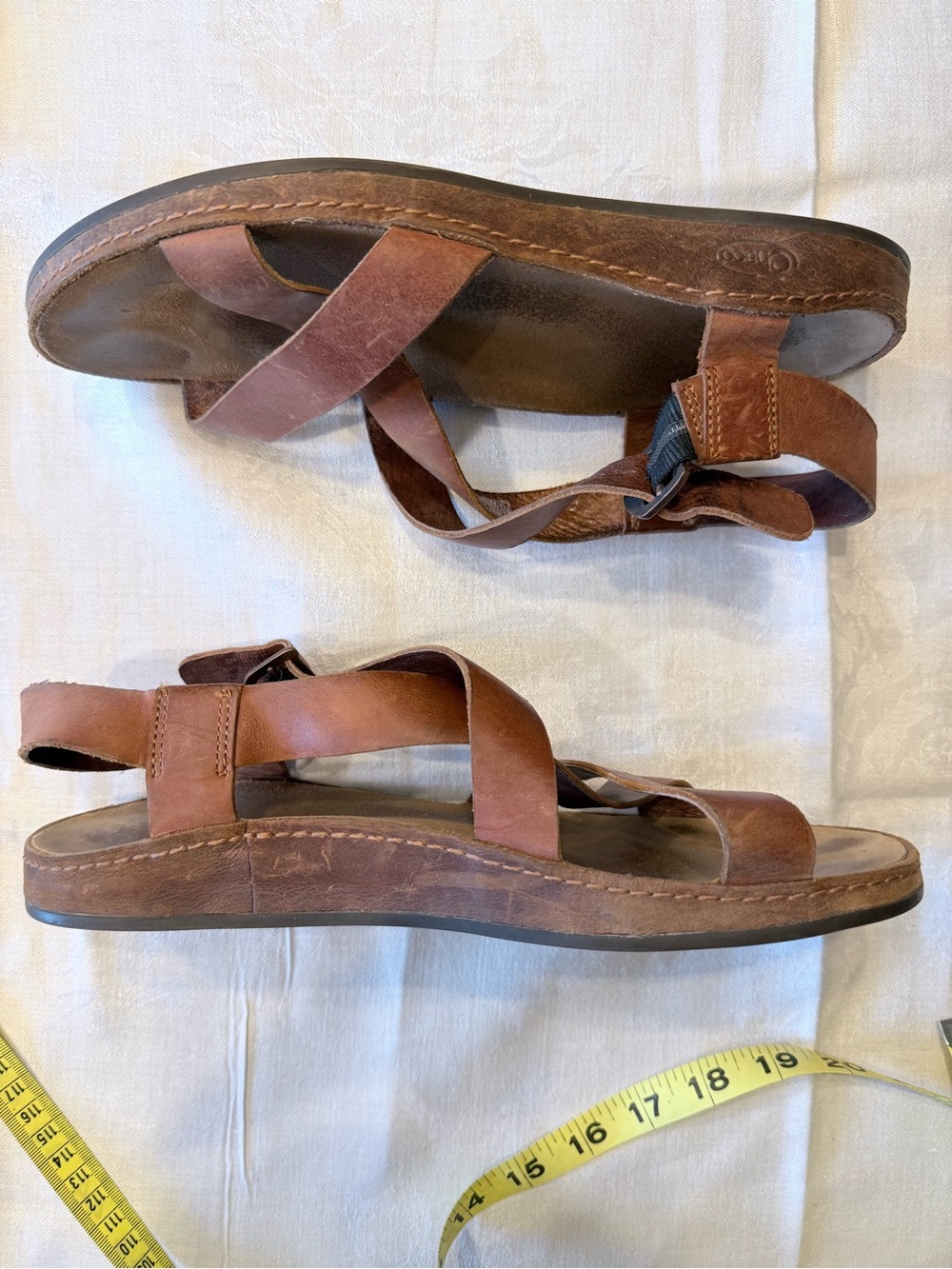Chaco Wayfarer Leather Sandals Rust Brown Strappy  J106528 EU40 Women’s 9 M - Picture 4 of 8